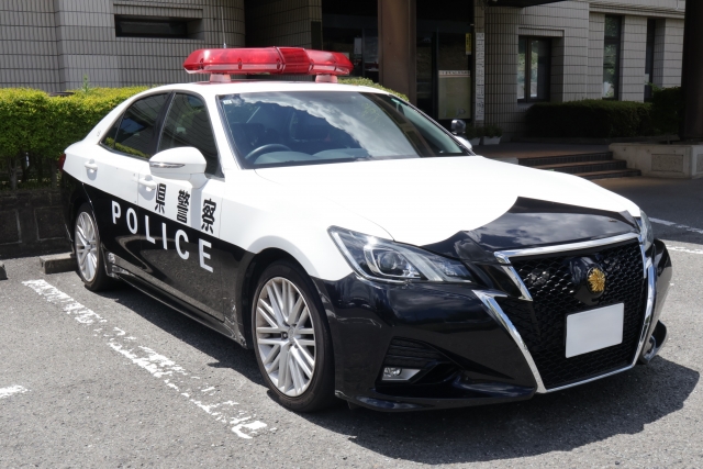 パトカーの写真
